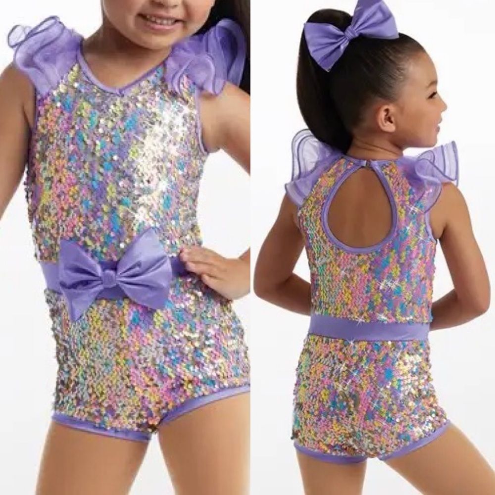Weissman Dance costume lavender sequin DC Classics Medley
13871 IC- child 7/8